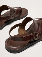 Leather Criss-Cross Sandal