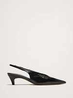 Italian Leather Slingback Pump