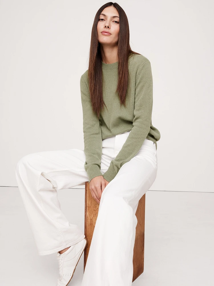 Lightweight Cashmere Crew-Neck Sweater