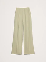 Ultra High-Rise Wide-Leg Drapey Twill Pant