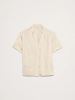 Satin Short-Sleeve Shirt
