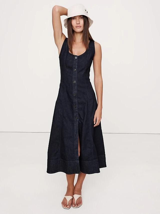 Banana Republic Denim Scoop-Neck Midi Dress at Mall of America in Bloomington, MN Banana Republic Denim Scoop-Neck Midi Dress at Mall of America in Bloomington, MN