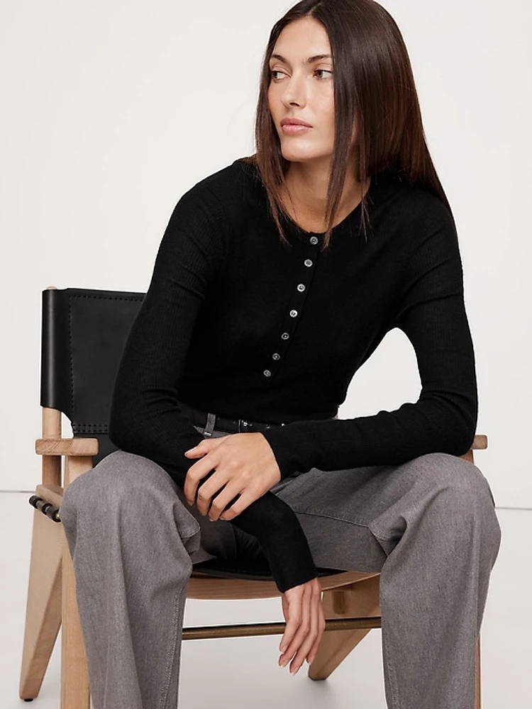 Featherweight Cashmere Henley