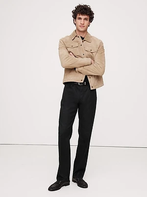 Straight Linen-Cotton Traveler Pant