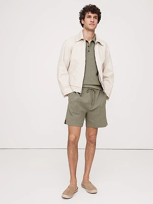 6" Waffle-Knit Pull-On Short