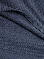 Woven Cotton Ribbed Blanket
