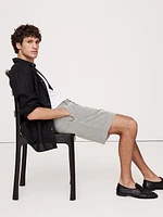 7" Textured Stripe Pleated Short