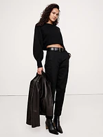 Midweight Cashmere Cropped Sweater