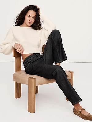 Midweight Cashmere Cropped Sweater