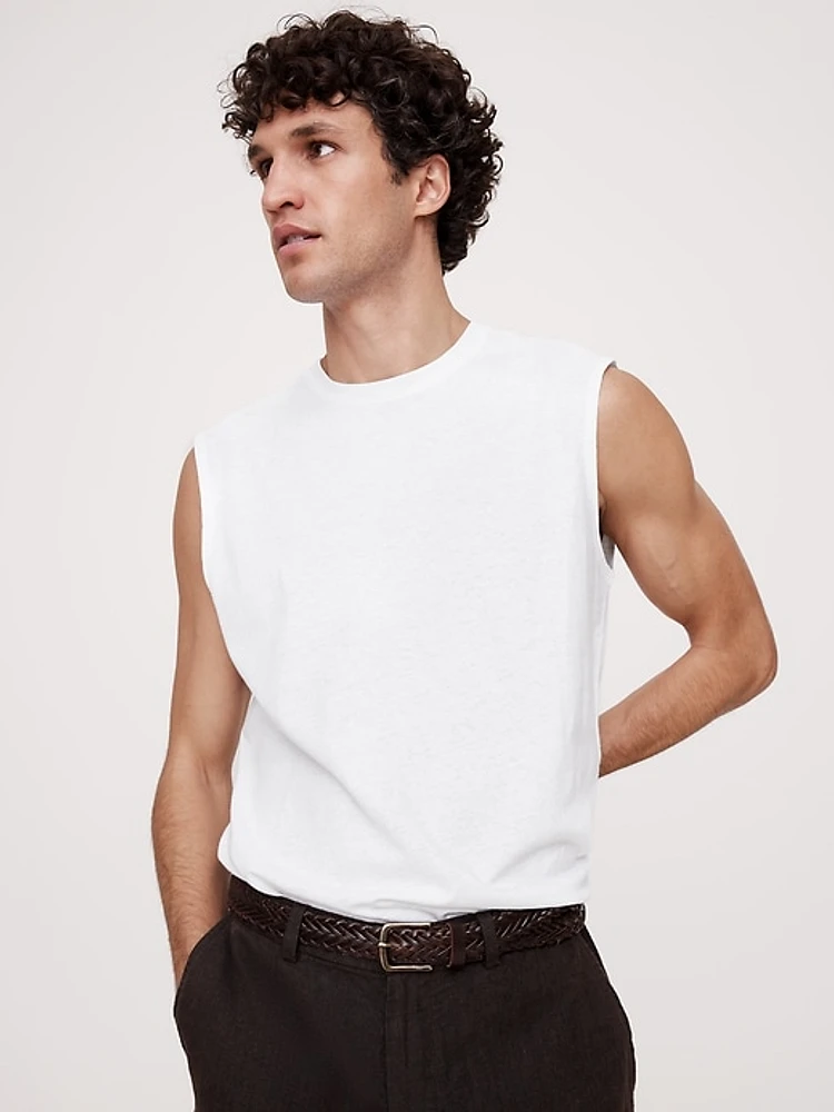 Linen-Cotton Tank