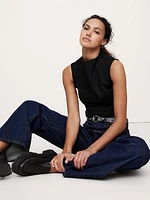 Everywhere Ponte Mock-Neck Top