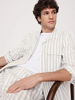 Textured Stripe Resort Shirt