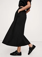 Poplin Maxi Skirt