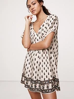 Viscose-Linen Mini Dress