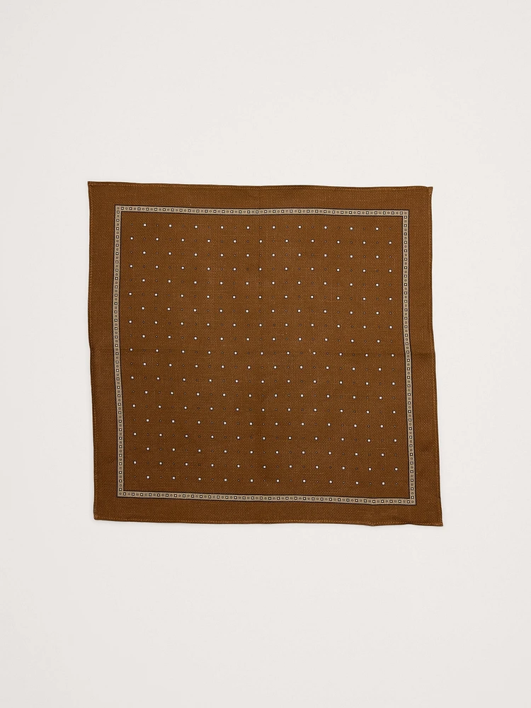 Linen-Cotton Pocket Square