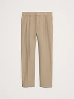 TENCEL™-Linen Pleated Cropped Pant