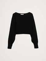 Midweight Cashmere Cropped Sweater