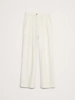 Soho High-Rise Wide-Leg Linen Pant