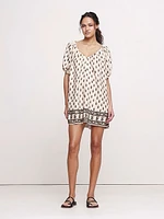 Viscose-Linen Mini Dress