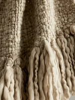 Hand-Carded Merino Throw Blanket