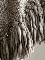 Hand-Carded Merino Throw Blanket