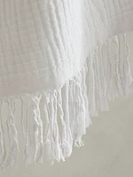 Cotton Gauze Reversible Throw