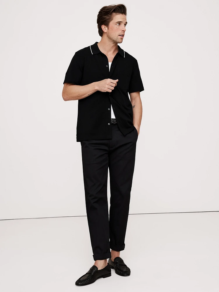 Slim Luxury-Touch Pique Polo Shirt