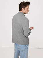 Cashmere Polo Cardigan