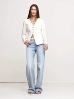 Linen Blazer Top