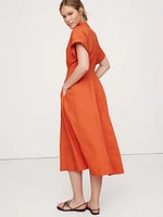 Cotton Poplin Shirt Dress