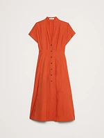 Cotton Poplin Shirt Dress
