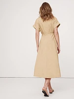 Cotton Poplin Shirt Dress