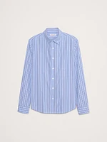 Standard-Fit Washed Cotton Poplin Shirt