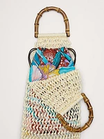 The White Lotus Waxed Cord Macramé Bag