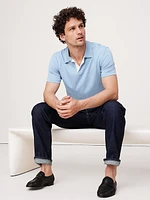Luxury-Touch Stripe Polo