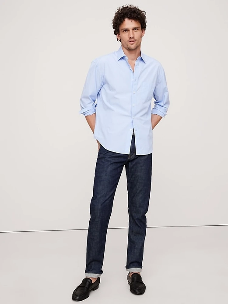 Relaxed-Fit Washed Cotton Poplin Shirt