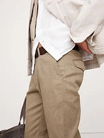 Athletic Slim Linen-Cotton Chino