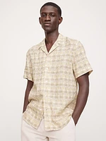 Standard-Fit Linen Resort Shirt