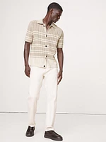Cotton-Linen Resort Sweater Polo