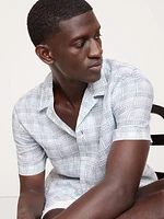 Standard-Fit Linen Resort Shirt