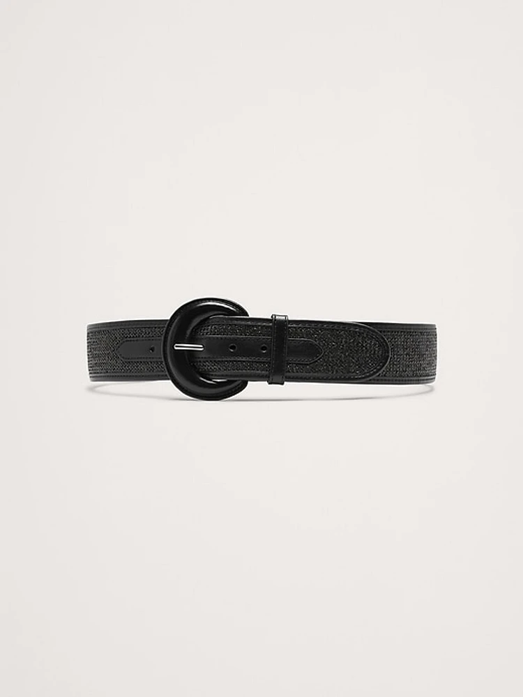 Woven & Leather Belt