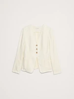 Linen Blazer Top