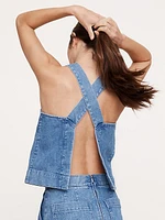 Denim Cross-Back Tank