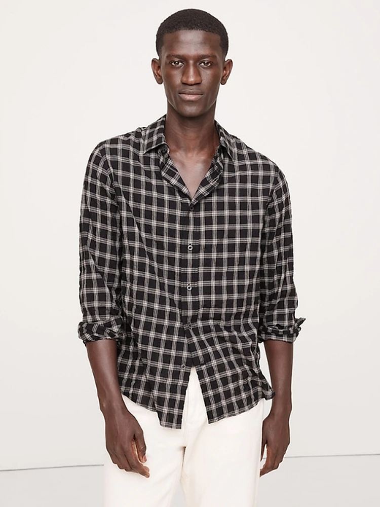 Standard-Fit Lightweight Textured Shirt