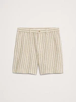 7" Linen Pull-On Short