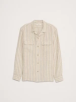 Standard-Fit Linen Resort Shirt