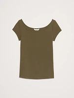 Refined Scoop-Neck T-Shirt