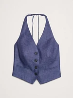 Linen Halter Vest