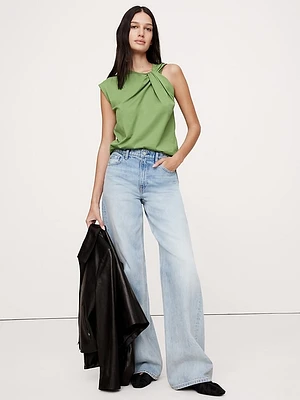 Silky Cotton Twisted Tank
