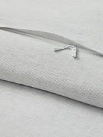 Thin-Stripe Linen Duvet Cover
